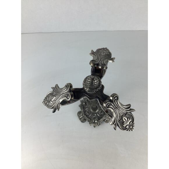 Vintage Victorian Note Card Clip Three Clips Stand Business Card Holder - Picture 3 of 5